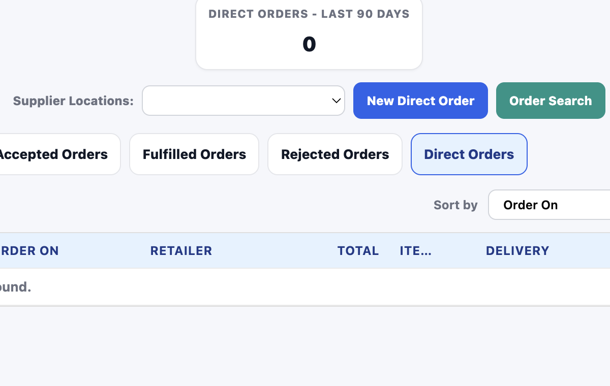 Direct Order screenshot